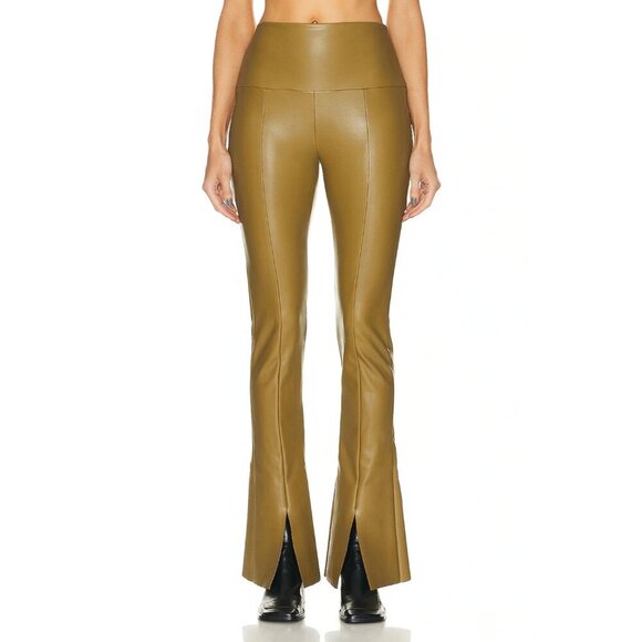 Norma Kamali Spat Legging in Woods Small New Womens Vegan Faux Leather - Picture 14 of 15